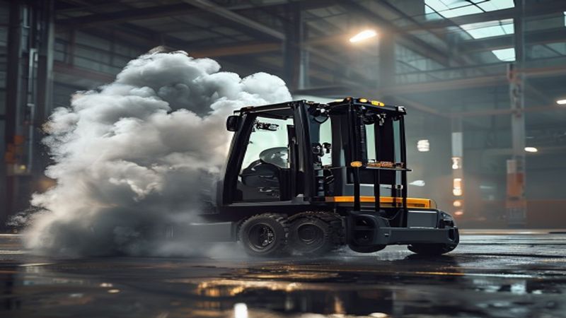 Diesel Forklift Berasap Hitam? Ini Penyebab & Solusinya.